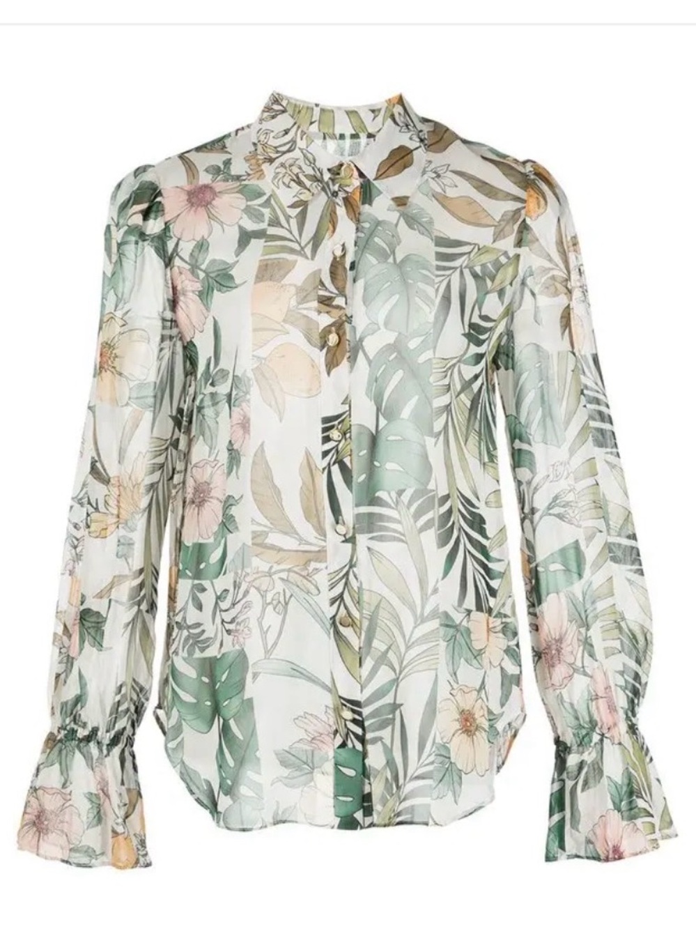 Milly Lacey Jungle Print Blouse